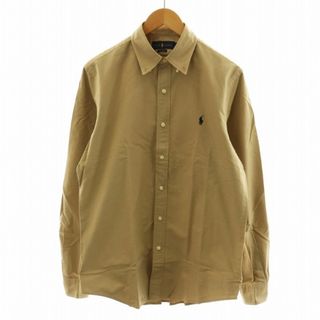 Ralph Lauren - RALPH LAUREN ボタンダウンシャツ 長袖 コットン M ベージュ