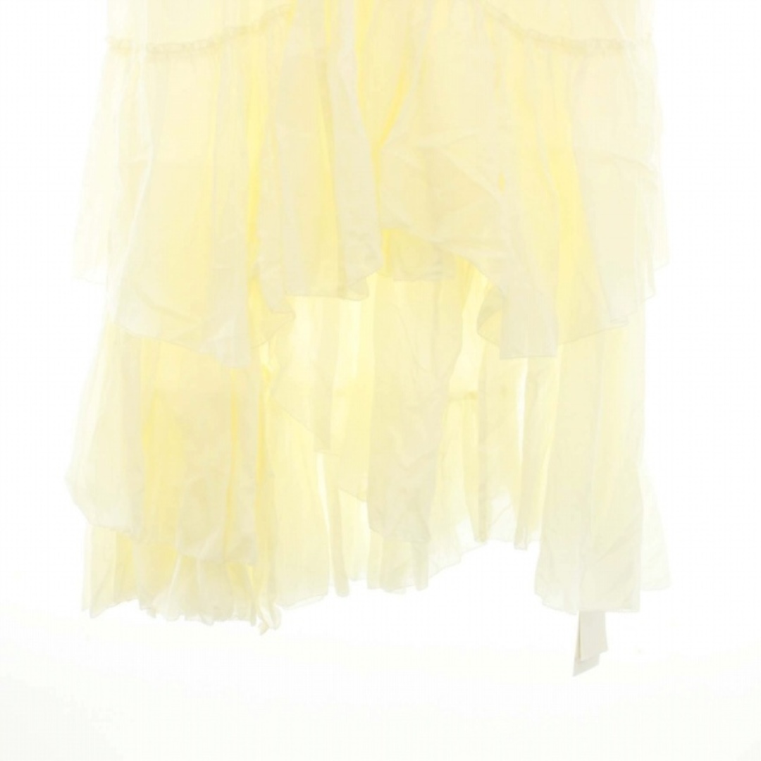 カーサフライン コットンティアードスカート ロング フレア イージー ペチコート レディースのスカート(ロングスカート)の商品写真