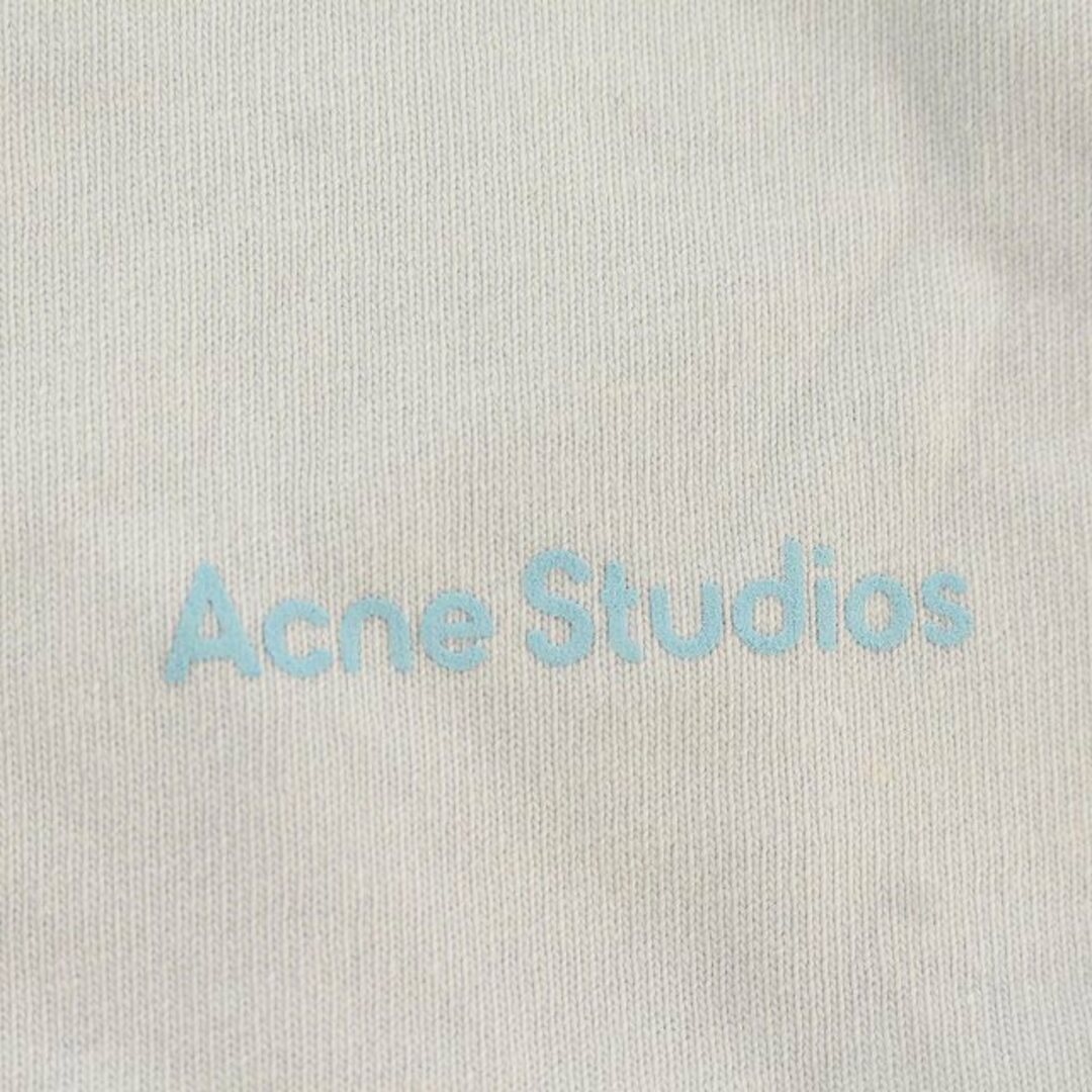 アクネ Acne Studios 半袖 Tシャツ ワンピース ロゴ S 水色 レディースのワンピース(ひざ丈ワンピース)の商品写真