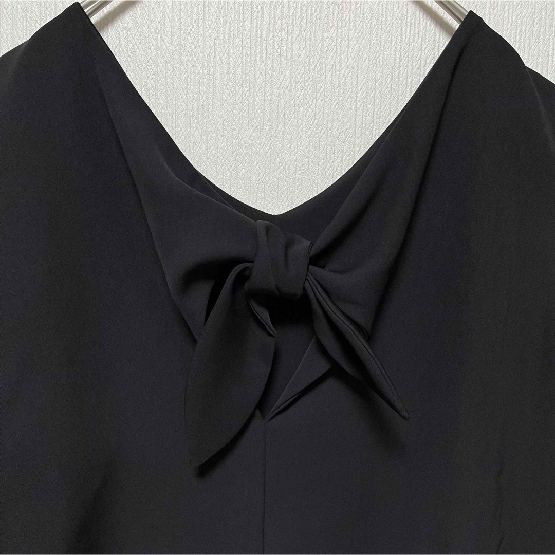 CLOCHE クロシェ　パンツセットアップ  ノースリーブ　ブラック　M レディースのフォーマル/ドレス(スーツ)の商品写真