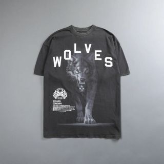 Darc Sport SHADOWS OVERSIZED TEE GRAY 狼(Tシャツ/カットソー(半袖/袖なし))