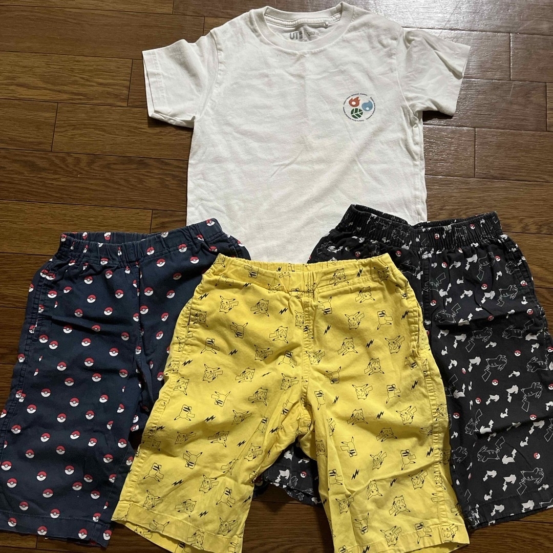 UNIQLO(ユニクロ)のポケモン　Tシャツ　ステテコ　120 キッズ/ベビー/マタニティのキッズ服男の子用(90cm~)(Tシャツ/カットソー)の商品写真