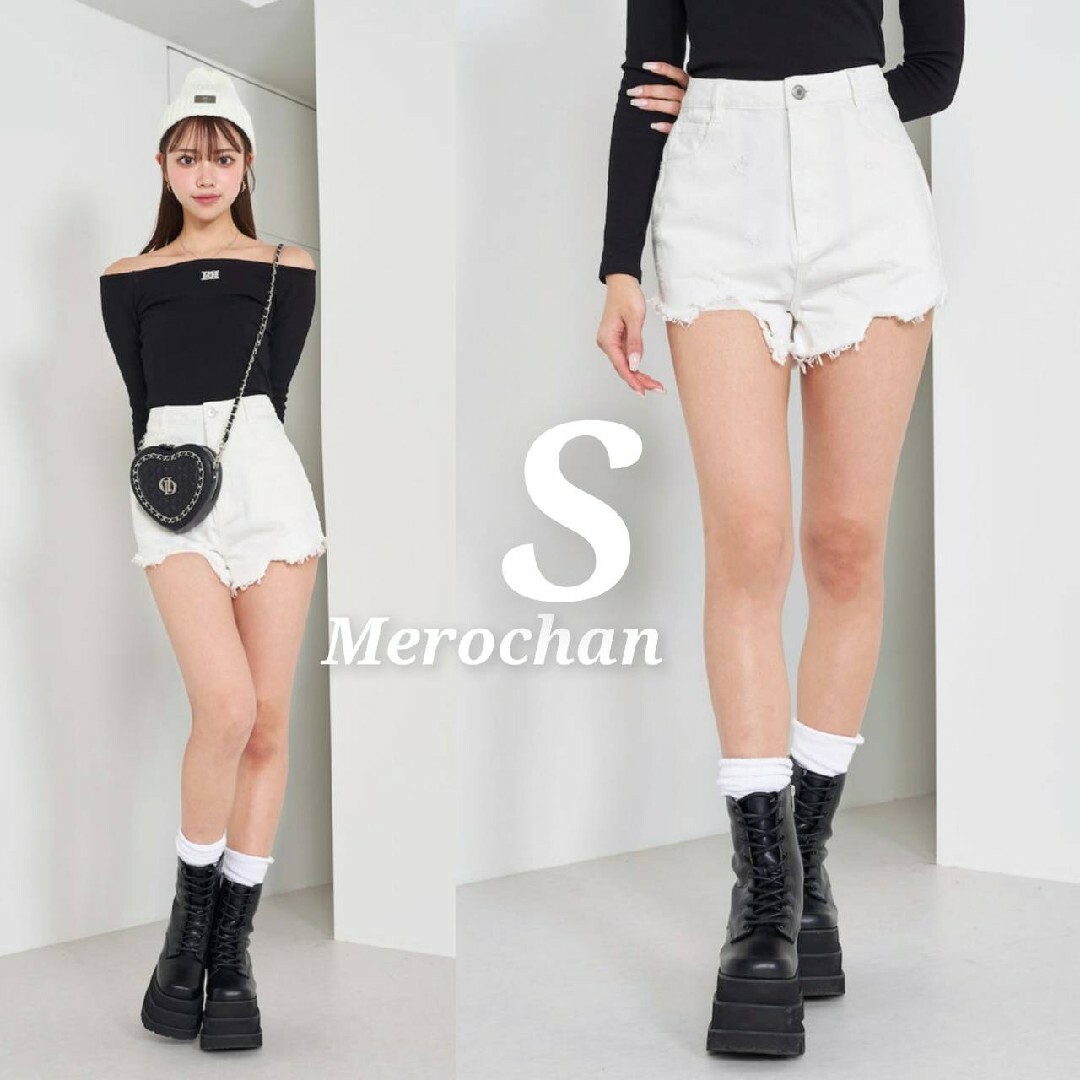 Darich(ダーリッチ)のダーリッチ  カラーデニムショートパンツ  【S】 レディースのパンツ(ショートパンツ)の商品写真