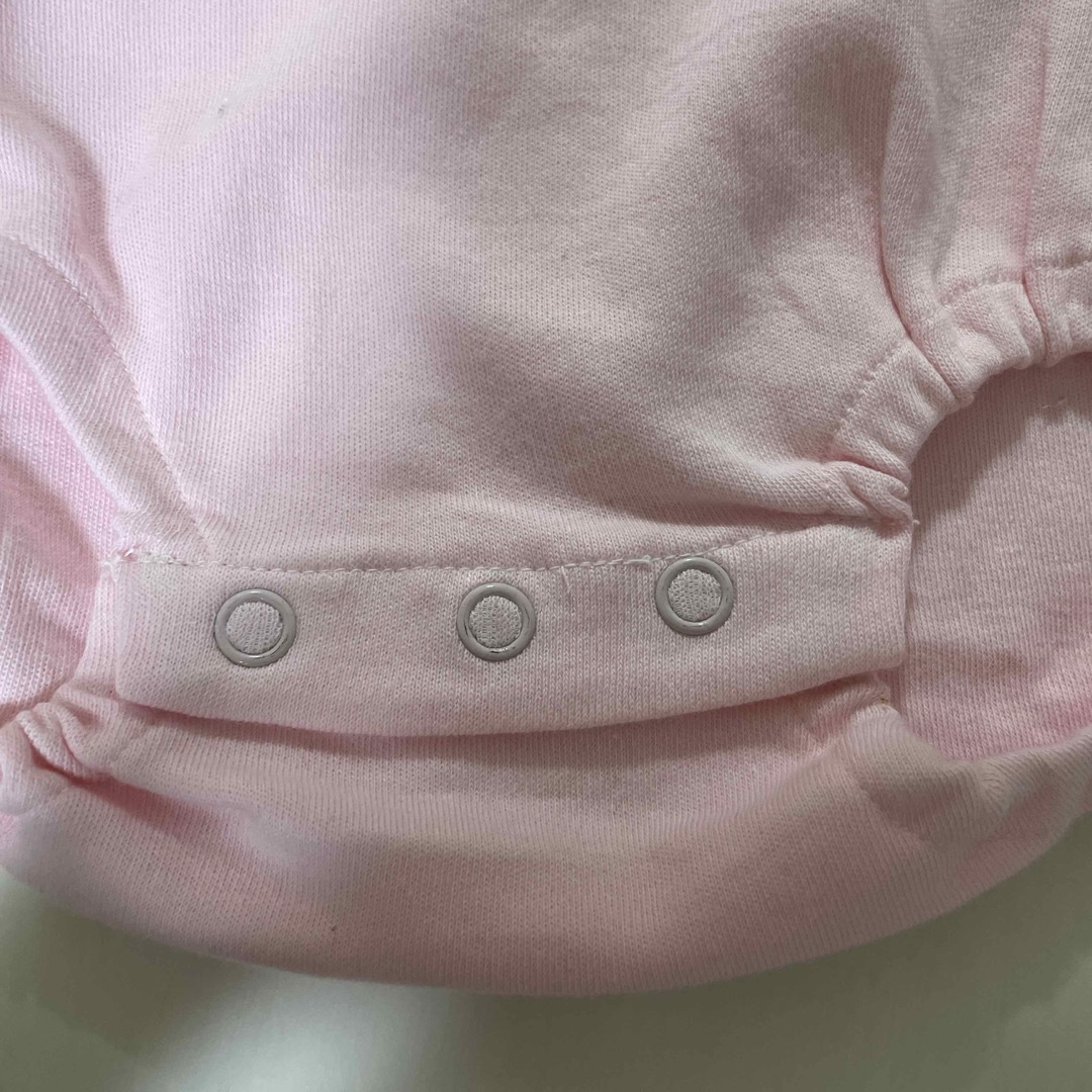 ピッコロ　piccolo ピンク　オーバーオール フリーサイズ キッズ/ベビー/マタニティのベビー服(~85cm)(ワンピース)の商品写真