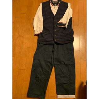 インターナショナルギャラリービームス(INTERNATIONAL GALLERY BEAMS)のBEAMS HEART セットアップ3点セット Size L ネイビー(チノパン)