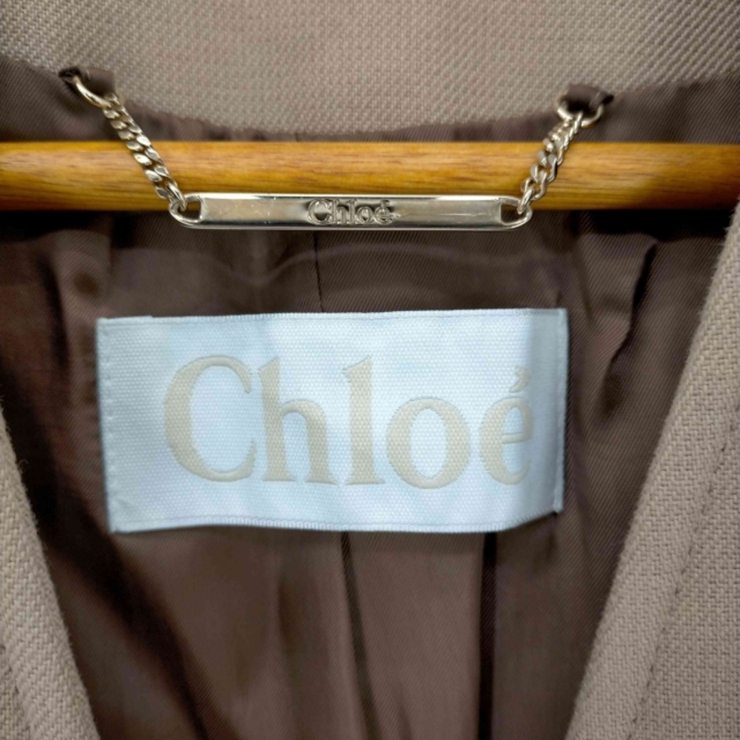 Chloe(クロエ)のChloe(クロエ) ロングコート ノーカラー ミリタリー コットン レディース レディースのジャケット/アウター(その他)の商品写真