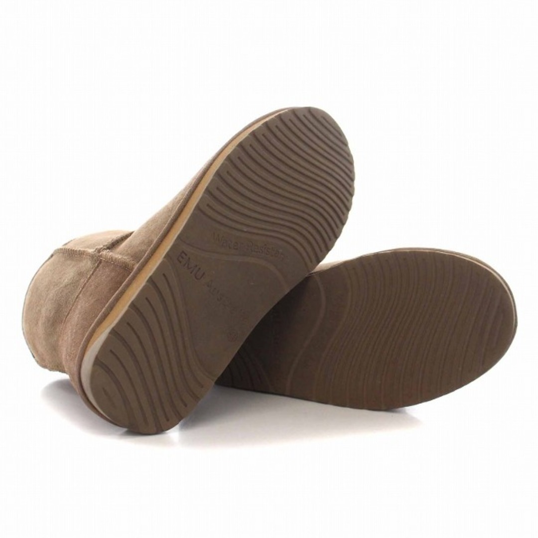 EMU(エミュー)のエミュー スティンガー ミニ ムートンブーツ ショート W6 マッシュルーム 茶 レディースの靴/シューズ(ブーツ)の商品写真
