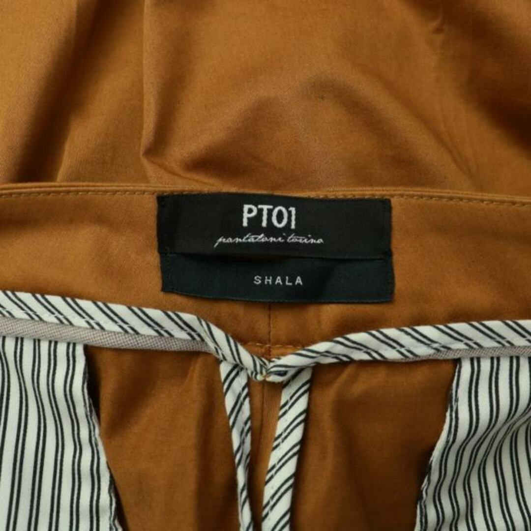 PT01(ピーティーゼロウーノ)のPT01 SHALA スラックスパンツ クロップドパンツ コットン XS メンズのパンツ(スラックス)の商品写真