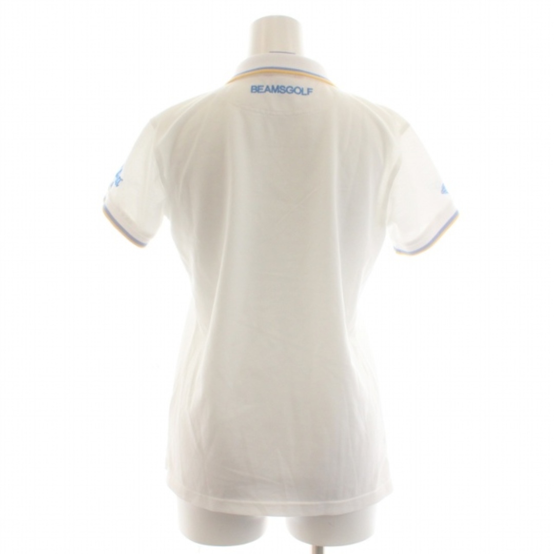 BEAMS GOLF UCLA ポロシャツ カットソー ロゴ 半袖 M 白 レディースのトップス(ポロシャツ)の商品写真
