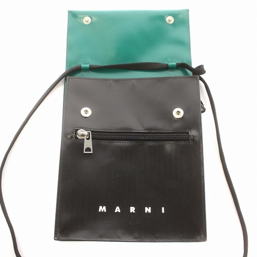 Marni(マルニ)のマルニ MARNI ショルダーバッグ バイカラー PVC 黒 グリーン 緑 レディースのバッグ(ショルダーバッグ)の商品写真