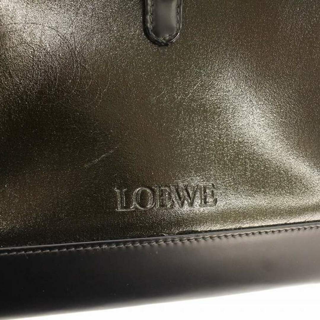 LOEWE(ロエベ)のロエベ LOEWE ショルダーバッグ レザー 黒 濃紺 レディースのバッグ(ショルダーバッグ)の商品写真