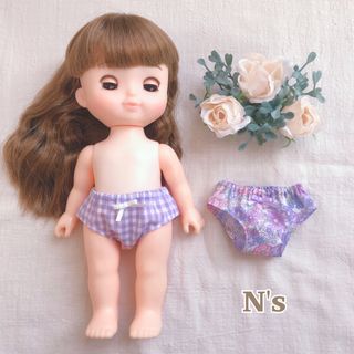 ソラン♡メルちゃん パープルリボン下着2枚セット(その他)