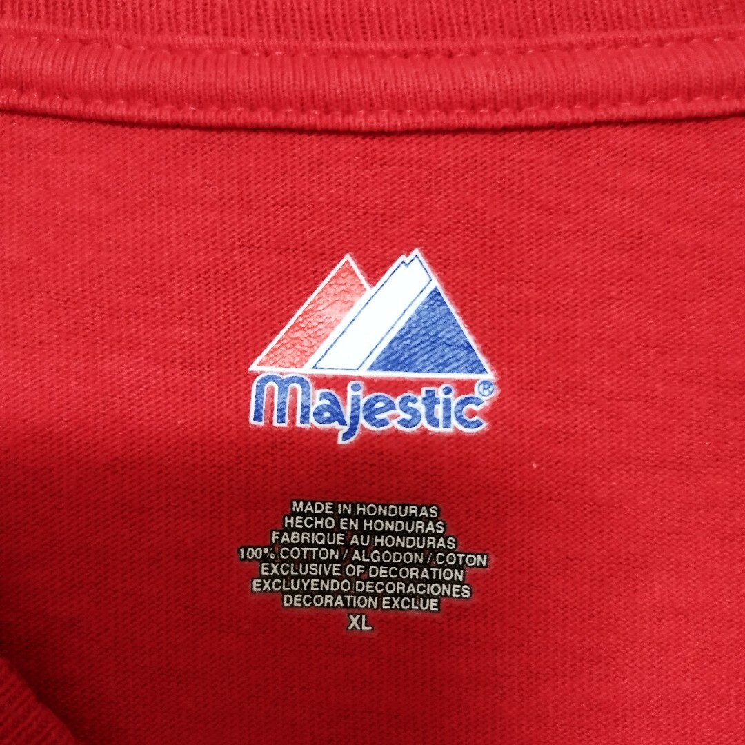 Majestic(マジェスティック)のアトランタブレーブスメジャーリーグtシャツTシャツMLBオーバーサイズビッグロゴ メンズのトップス(Tシャツ/カットソー(半袖/袖なし))の商品写真