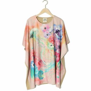 スカラー(ScoLar)のスカラー 142649：アートクラゲ柄プルオーバー(Tシャツ(半袖/袖なし))