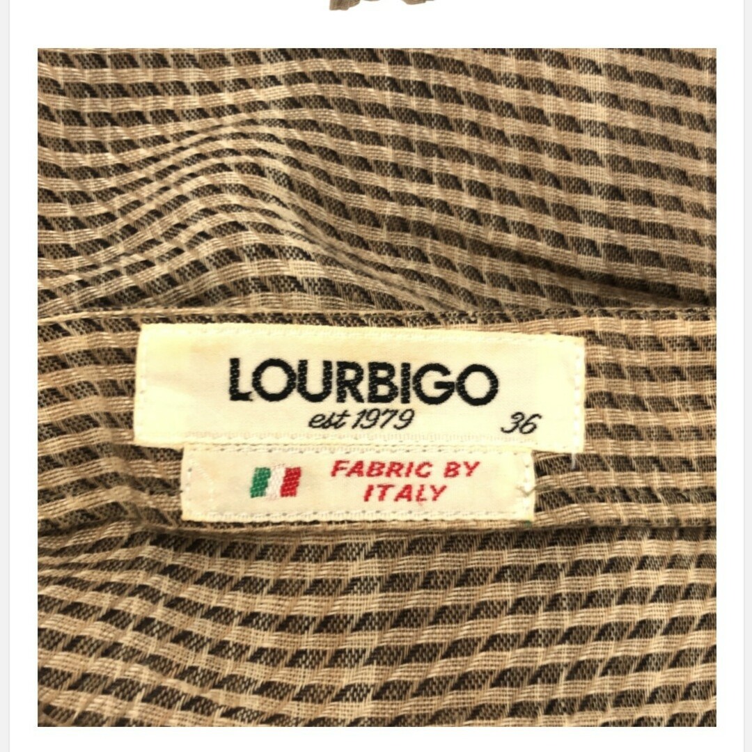 LOURBIGO ワンピース スクエアネック ウエストマーク 36 イタリア製 レディースのワンピース(ロングワンピース/マキシワンピース)の商品写真