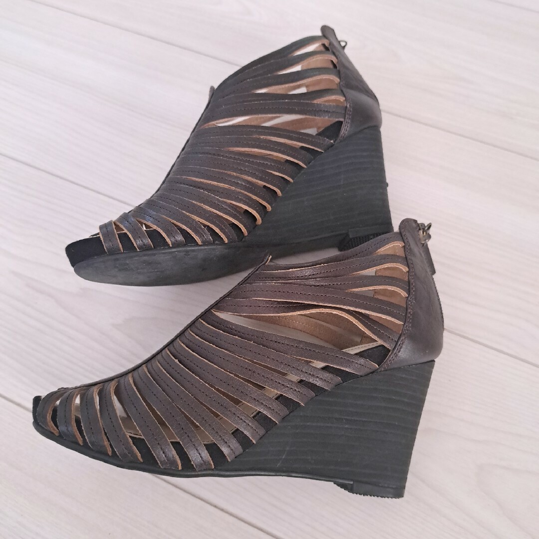 REGAL(リーガル)のREGAL　サンダル　ウェッジソールサンダル　ブラウン　茶色　23.5cm レディースの靴/シューズ(サンダル)の商品写真