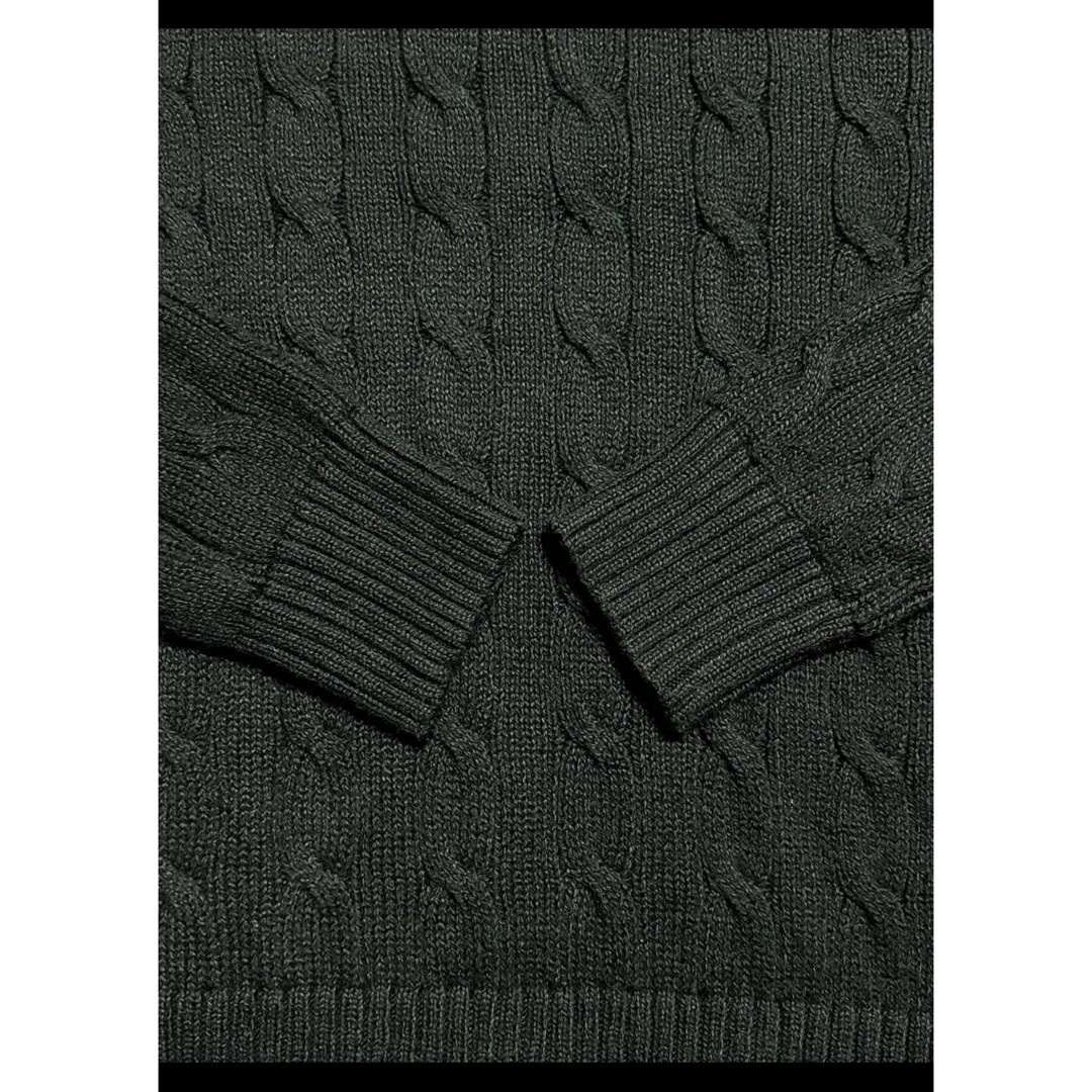 Ralph Lauren(ラルフローレン)の【人気カラー ブラック】 ラルフローレン ケーブル ニット セーター  1973 メンズのトップス(ニット/セーター)の商品写真