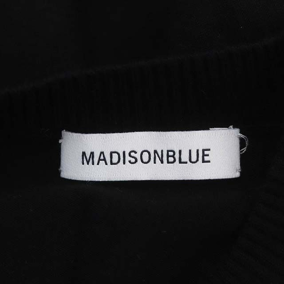 MADISONBLUE(マディソンブルー)のマディソンブルー ニット セーター 長袖 XS 黒 ブラック 白 ホワイト レディースのトップス(ニット/セーター)の商品写真
