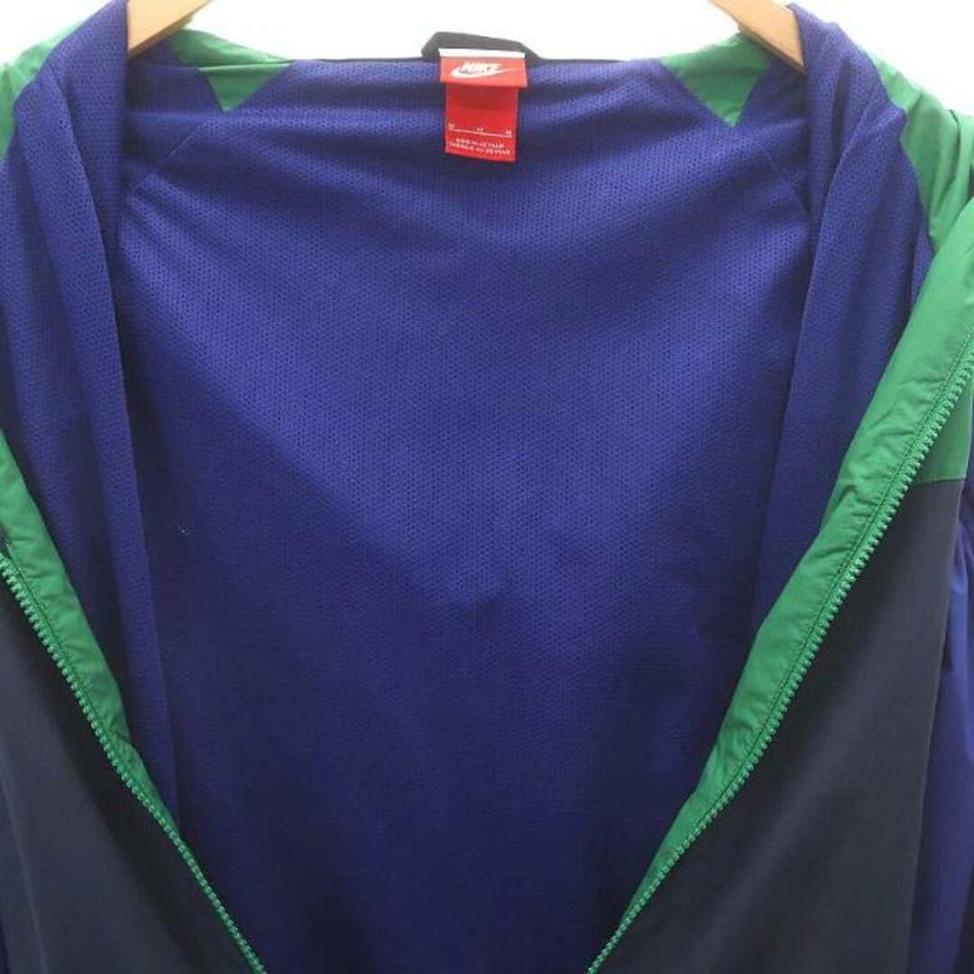 NIKE(ナイキ)のNIKE ウインドランナージャケット ジップアップパーカー M 緑 グリーン 青 メンズのトップス(パーカー)の商品写真