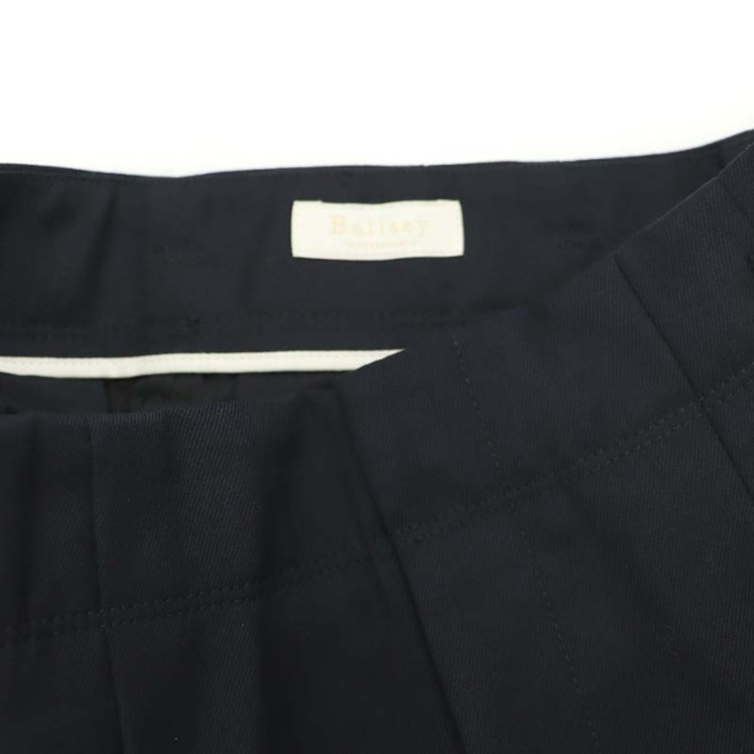 Ballsey(ボールジィ)のボールジー トゥモローランド スーツパンツ ワイドパンツ タック 32 紺 レディースのパンツ(その他)の商品写真
