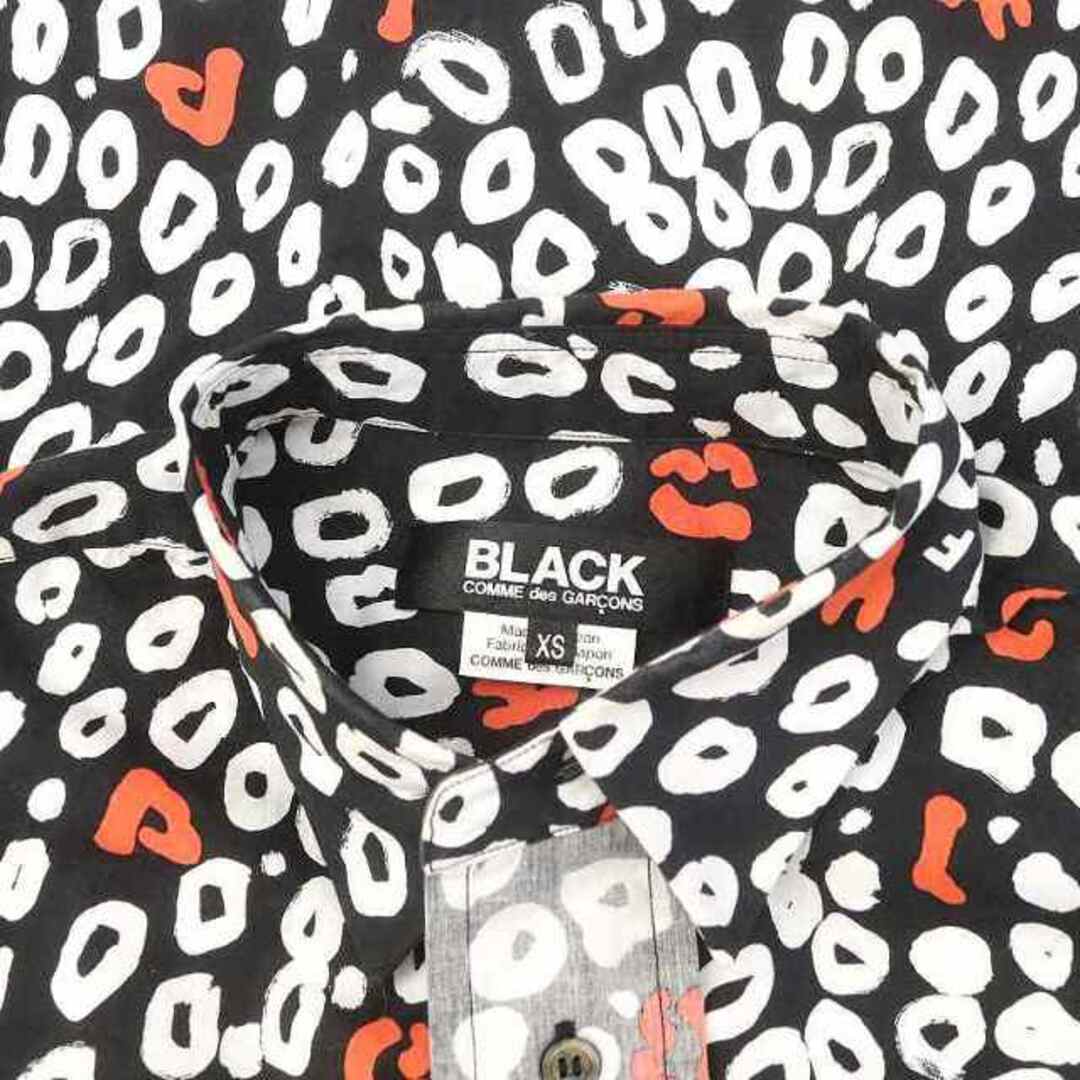 BLACK COMME des GARCONS(ブラックコムデギャルソン)のブラックコムデギャルソン AD2020 プリント シャツ 総柄 長袖 XS 黒 メンズのトップス(シャツ)の商品写真