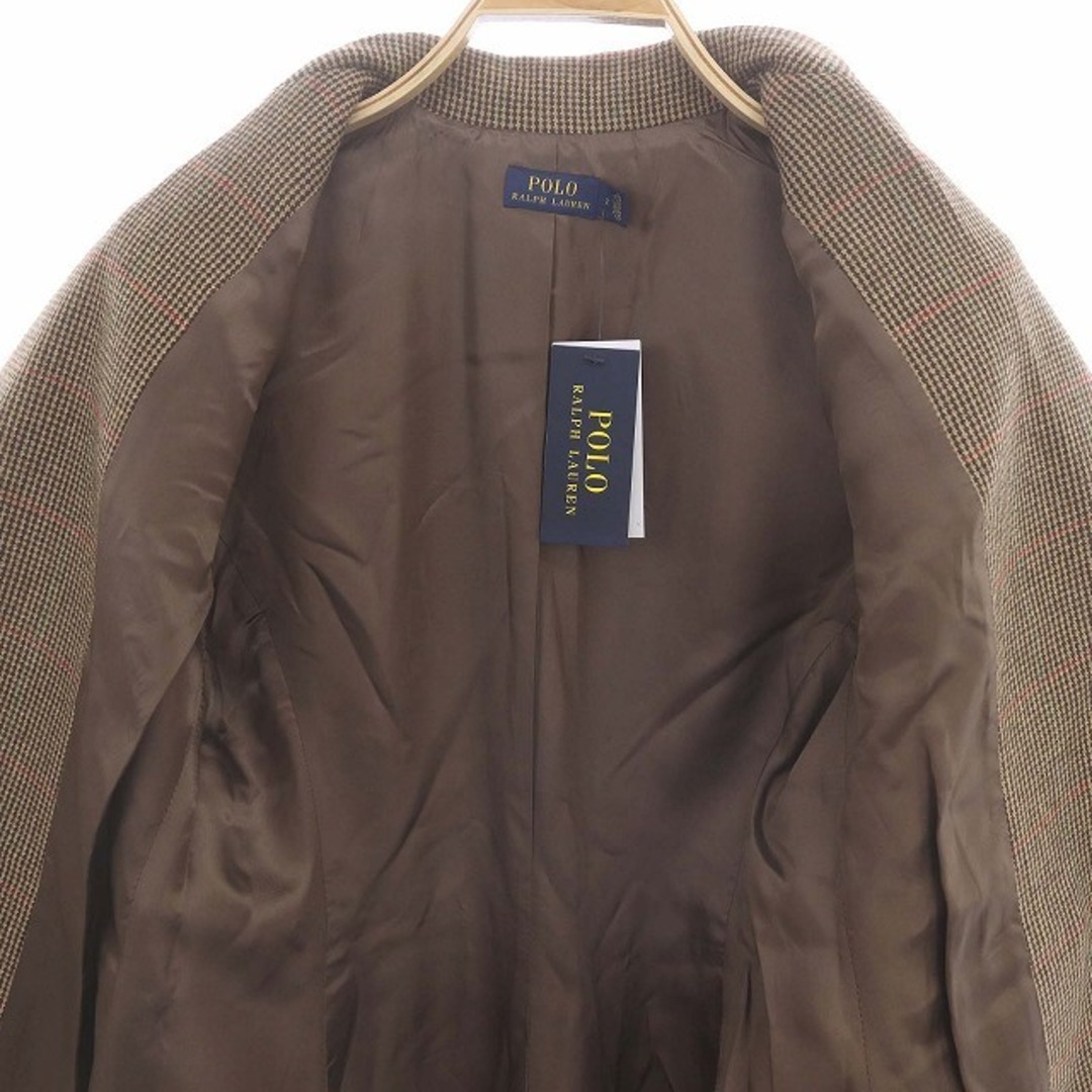 POLO RALPH LAUREN(ポロラルフローレン)のポロ ラルフローレン テーラードジャケット シングル ウール 2 茶 ブラウン レディースのジャケット/アウター(その他)の商品写真