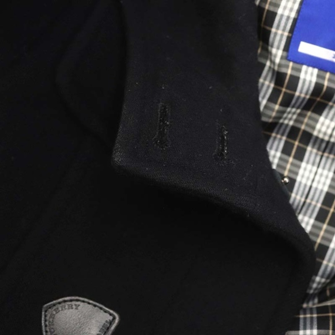 BURBERRY BLUE LABEL(バーバリーブルーレーベル)のバーバリーブルーレーベル ダッフルコート  アウター フード付き 38 S 黒 レディースのジャケット/アウター(ダッフルコート)の商品写真