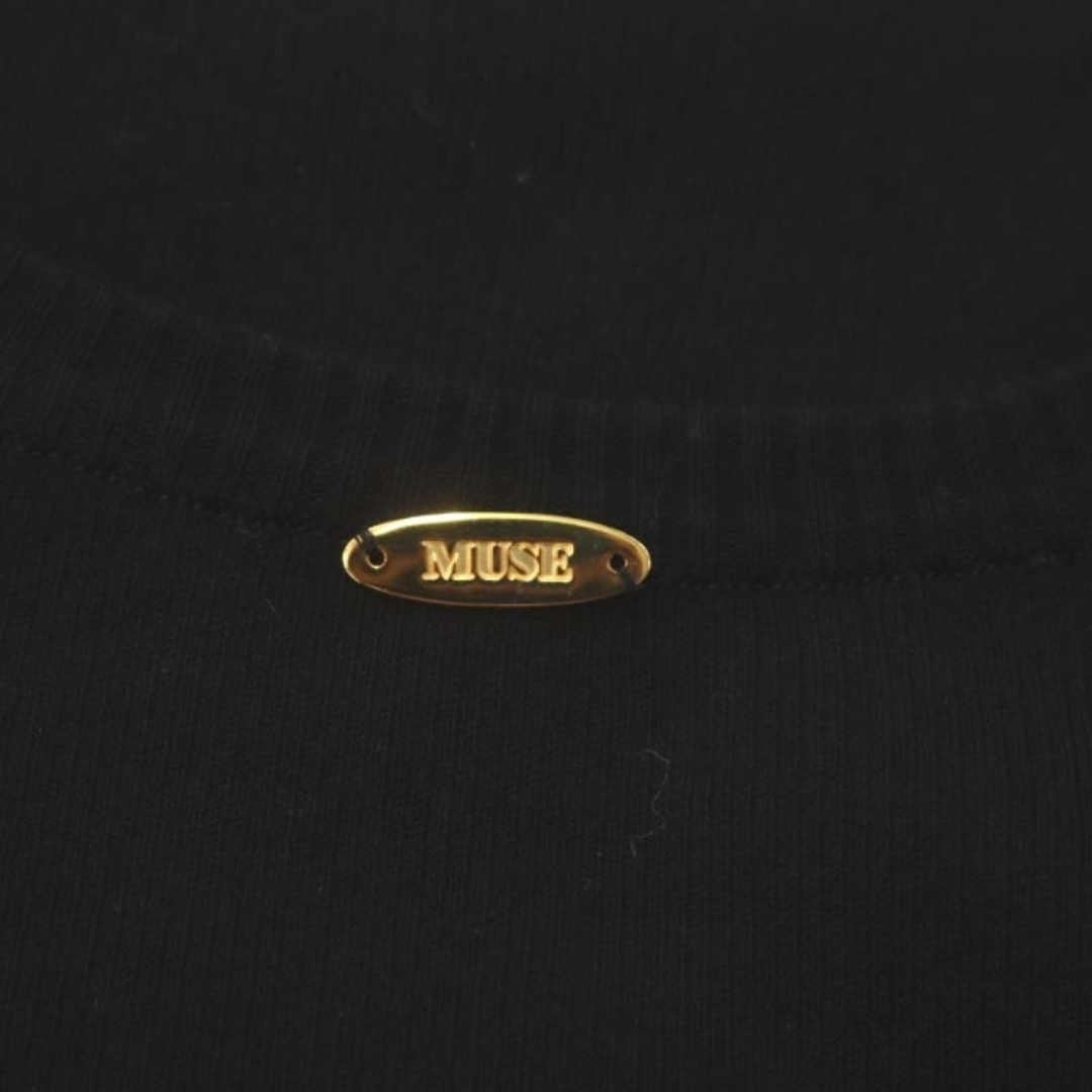 ミューズ ドゥーズィエム クラス ニット カットソー フレンチスリーブ 黒 レディースのトップス(ニット/セーター)の商品写真