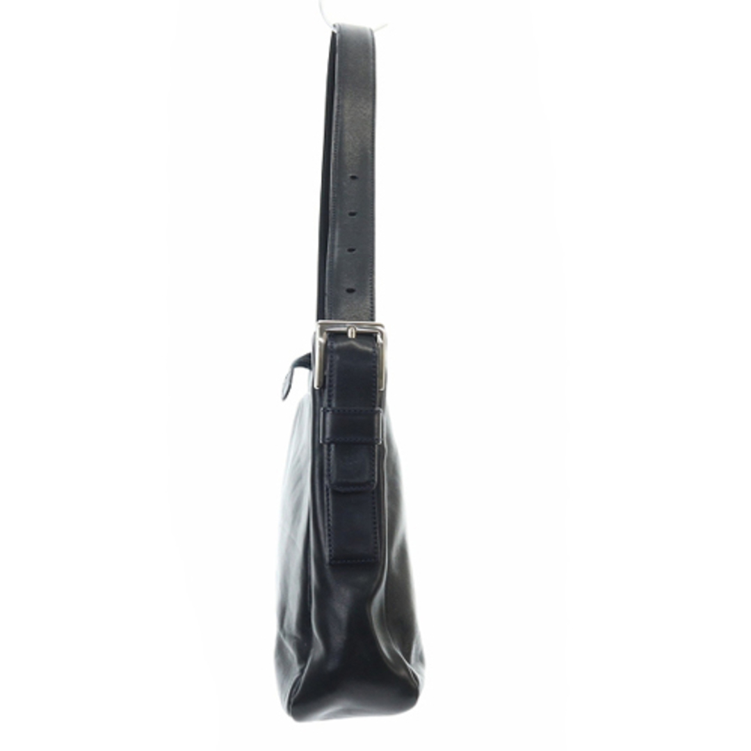 ヒロフ HIROFU Hロゴ ワンショルダーバッグ レザー 黒 レディースのバッグ(ショルダーバッグ)の商品写真