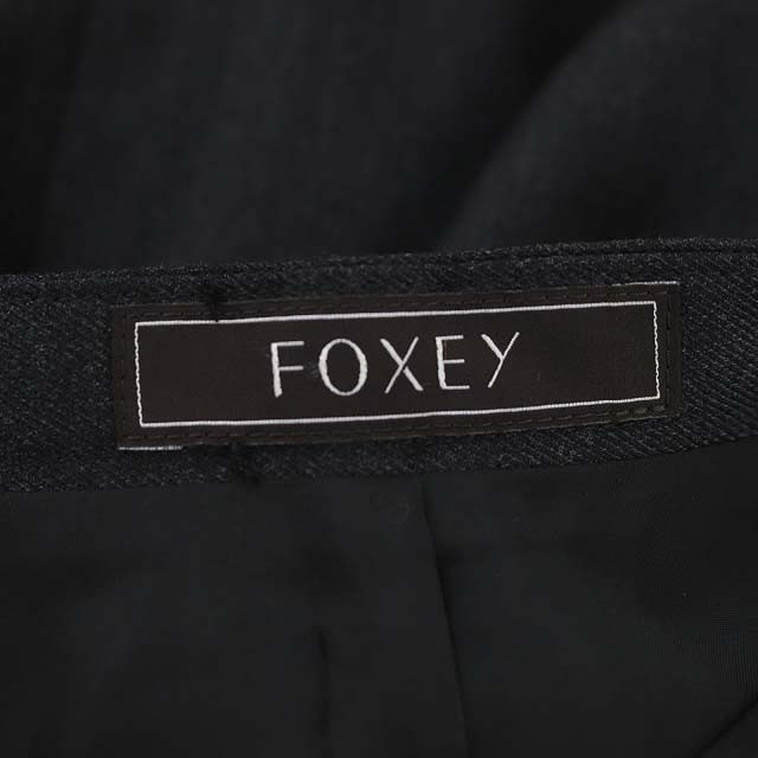 FOXEY(フォクシー)のフォクシー Noblea ロゴ刺繍スカート ロング 38 チャコール 40196 レディースのスカート(ロングスカート)の商品写真