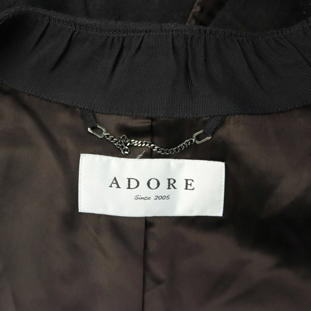 ADORE(アドーア)のアドーア ADORE ウールノーカラージャケット 七分袖 ボリュームスリーブ レディースのジャケット/アウター(その他)の商品写真