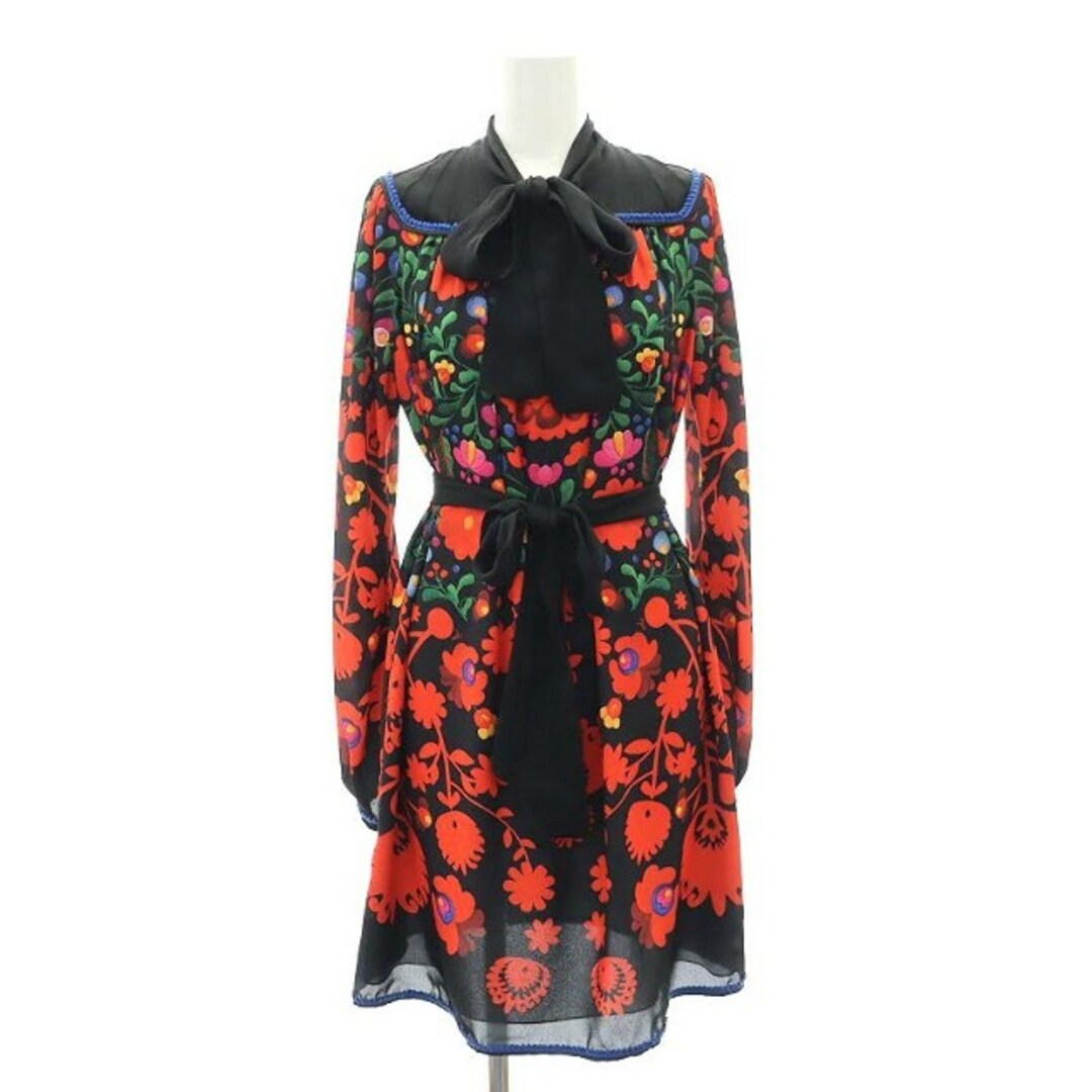 ディースクエアード 22SS BOW MINI Dress ミニワンピース 花柄 ディースクエアード 22SS BOW MINI Dress ミニワンピース 花柄