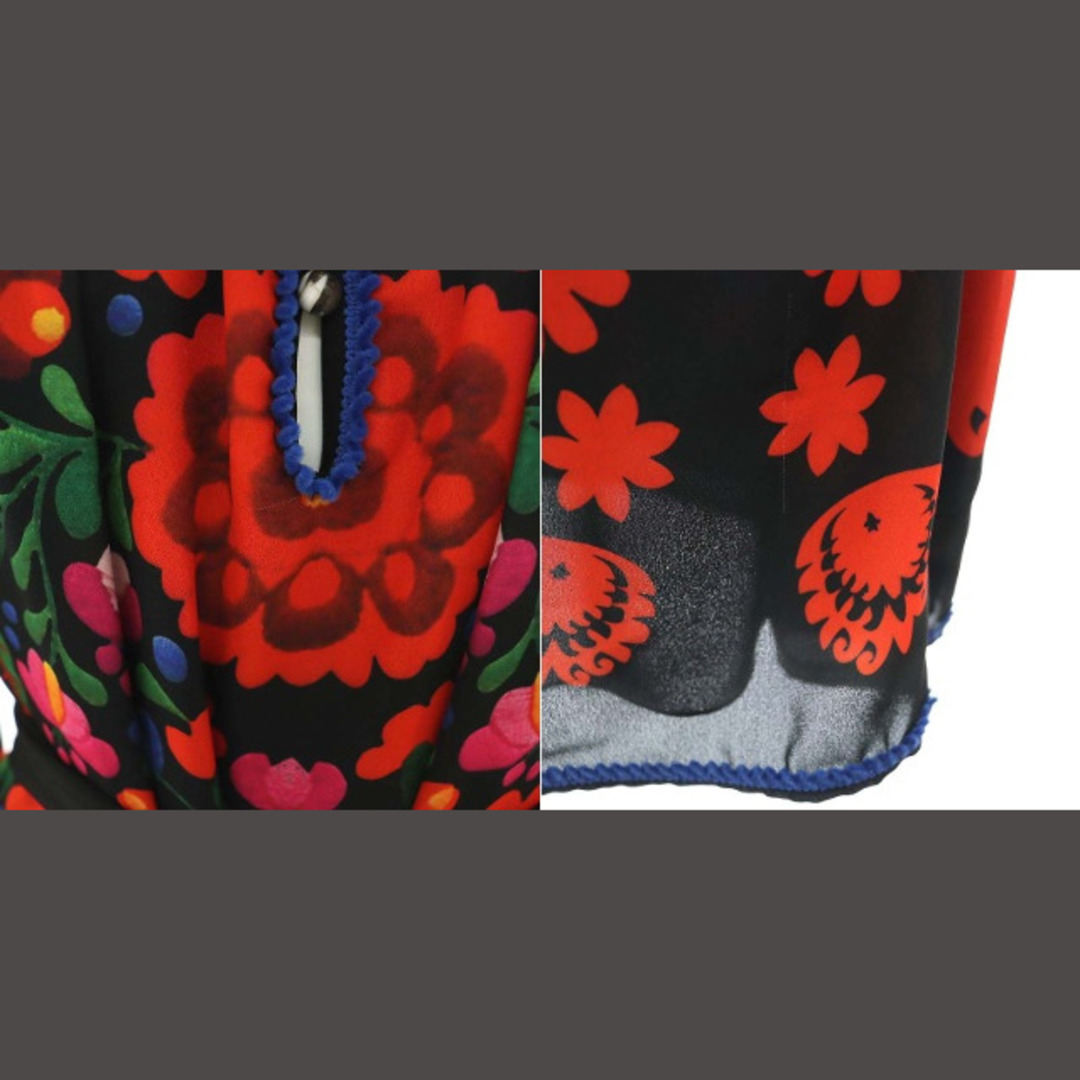 DSQUARED2(ディースクエアード)のディースクエアード 22SS BOW MINI Dress ミニワンピース 花柄 レディースのワンピース(ミニワンピース)の商品写真