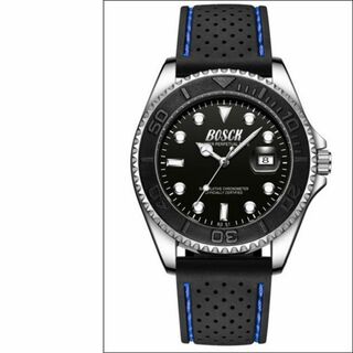 即購入OK 新品 BOSCH2 ミリタリー ビジネス 腕時計 ブラック 黒(腕時計(アナログ))
