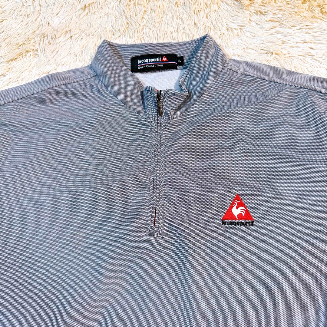 le coq sportif(ルコックスポルティフ)の【美品】ルコックスポルティフゴルフ　ゴルフ　シャツ　LLサイズ メンズ スポーツ/アウトドアのゴルフ(ウエア)の商品写真