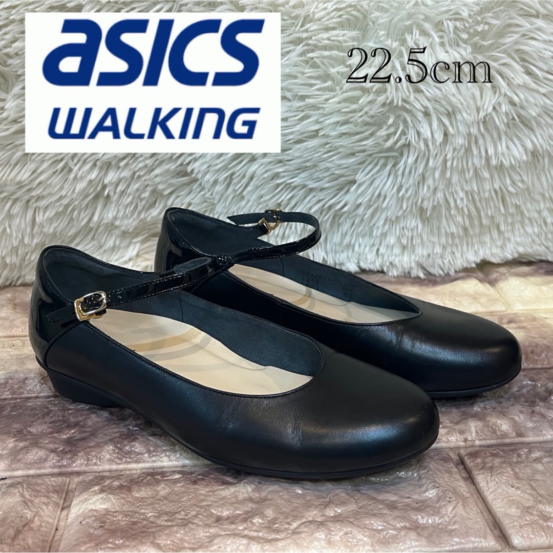 Pedala（asics）(ペダラ)の新品同様　アシックス　ペダラ　ストラップ　パンプス1212A186 22.5cm レディースの靴/シューズ(ハイヒール/パンプス)の商品写真