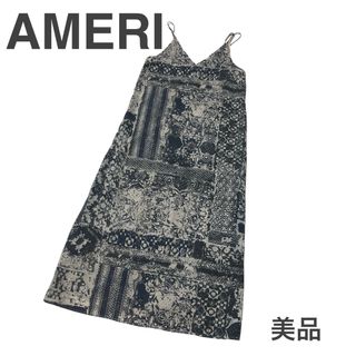 アメリヴィンテージ(Ameri VINTAGE)の希少 AMERI アメリ LACE PAINTING CAMI DRESS (ロングワンピース/マキシワンピース)