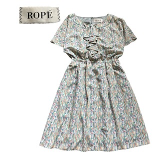 ROPE’ - ROPE ロペ 膝丈ワンピース サイズ38 胸元デザイン