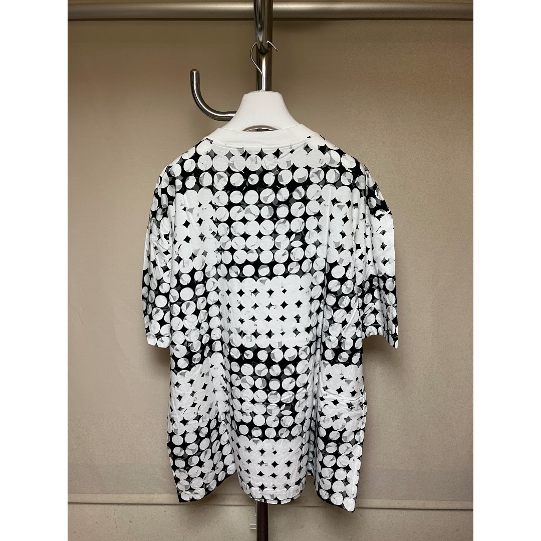 Maison Martin Margiela(マルタンマルジェラ)の新品 48 20aw マルジェラ ポルカドット柄 半袖Tシャツ 白黒 2097 メンズのトップス(Tシャツ/カットソー(半袖/袖なし))の商品写真