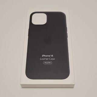 アップル(Apple)の新品未開封 アップル純正 iPhone 14 レザーケース ミッドナイト(iPhoneケース)