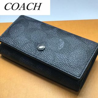 コーチ(COACH)の新品★ COACH コーチ★ キーケース  4連 ブラック レザー リング付き(キーケース)