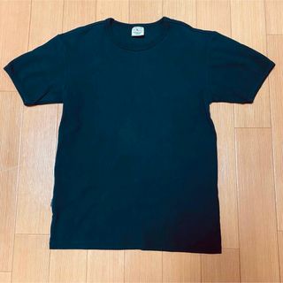 アヴィレックス(AVIREX)のAVIREX アビレックス リブ地 半袖シャツ Sサイズ ブラック(Tシャツ/カットソー(半袖/袖なし))