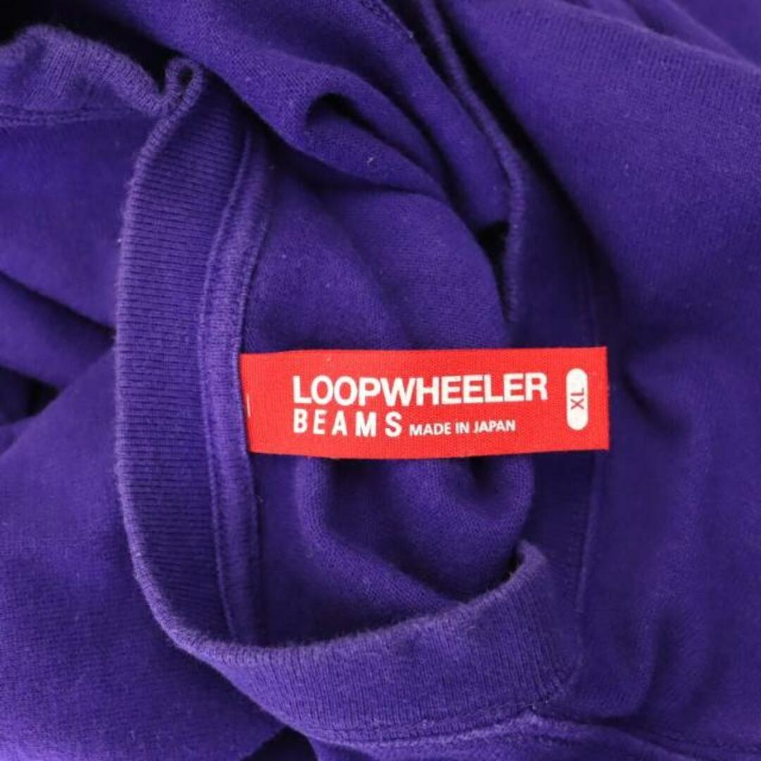 LOOPWHEELER BEAMS別注 ポケット Tシャツ カットソー XL 紫 メンズのトップス(Tシャツ/カットソー(半袖/袖なし))の商品写真