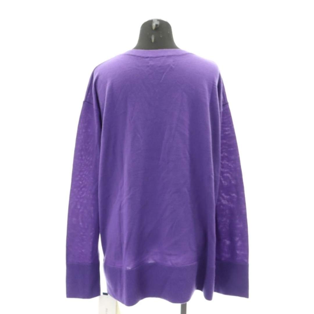 Mila Owen(ミラオーウェン)のミラオーウェン Vネックヴィエラニット セーター 長袖 0 紫 パープル レディースのトップス(ニット/セーター)の商品写真