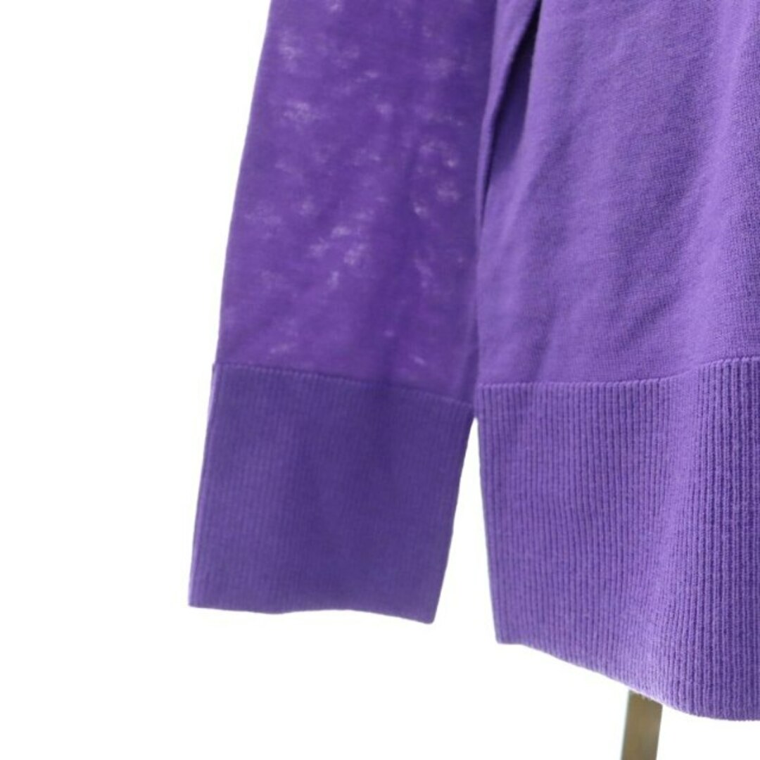 Mila Owen(ミラオーウェン)のミラオーウェン Vネックヴィエラニット セーター 長袖 0 紫 パープル レディースのトップス(ニット/セーター)の商品写真
