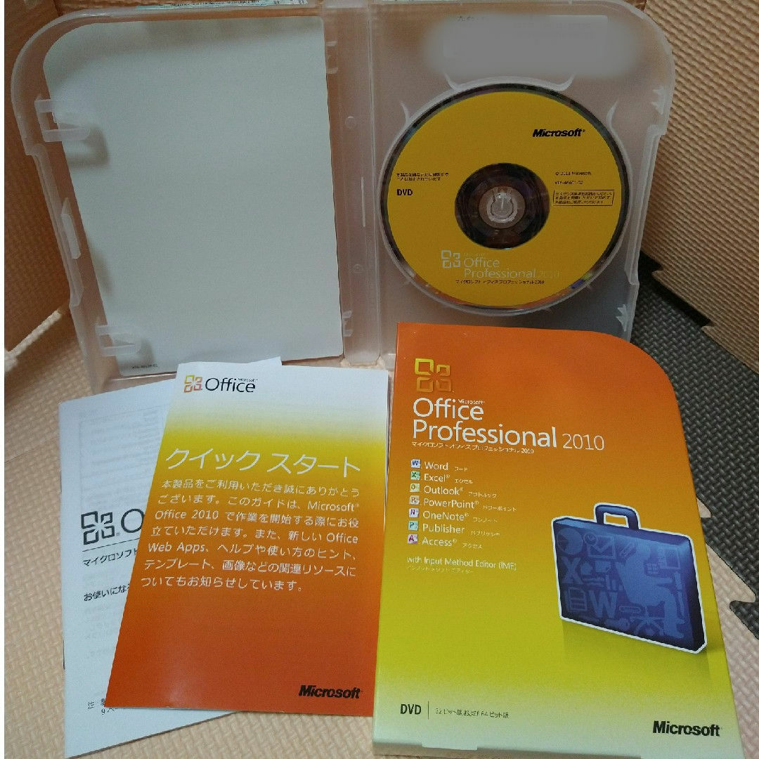 Microsoft(マイクロソフト)のタップ様向け３個：MicrosoftOfficeProfessional2010 スマホ/家電/カメラのPC/タブレット(PC周辺機器)の商品写真