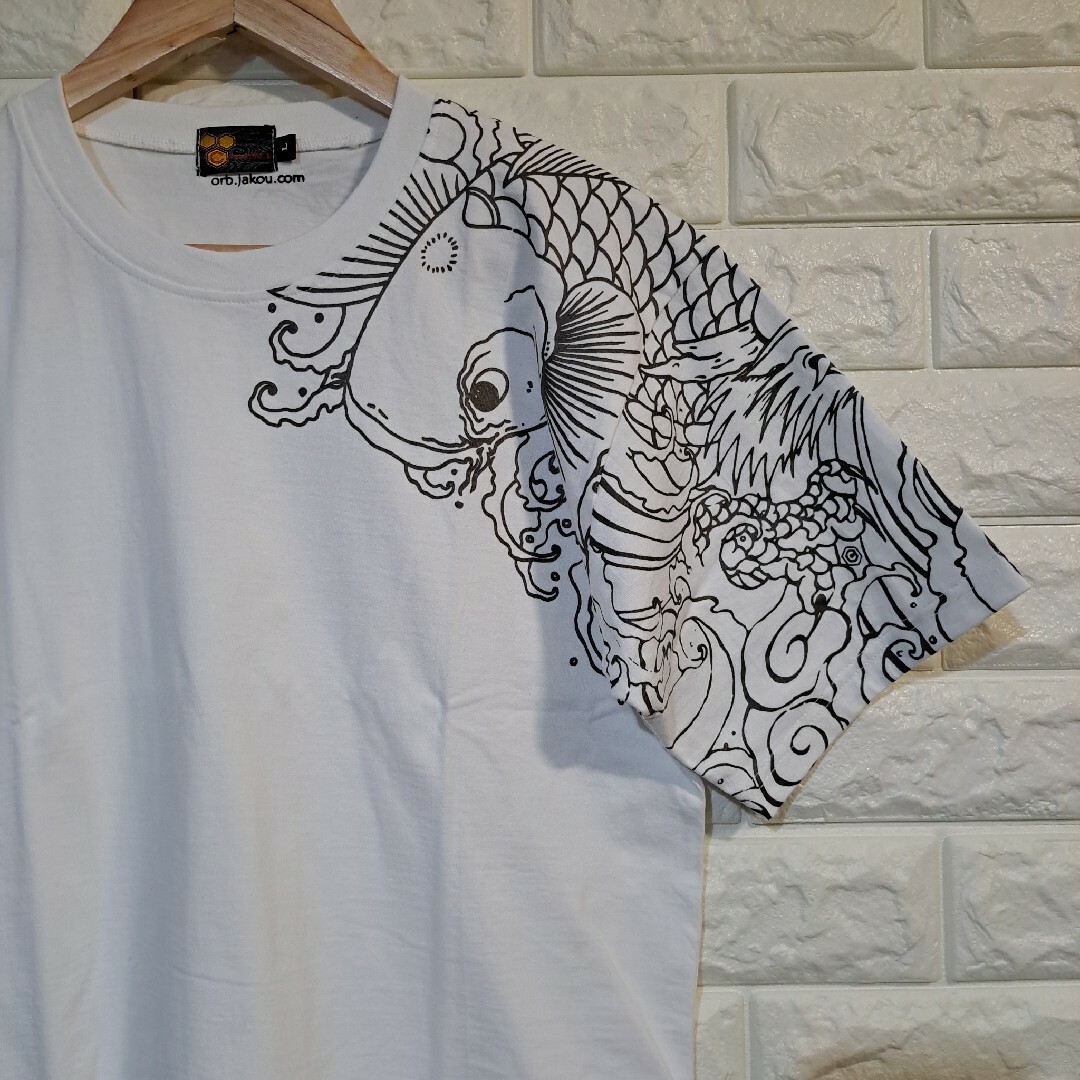 [ARAPACE] 鯉龍鳳凰 和柄 半袖 Tシャツ [サイズL] L-91451 メンズのトップス(Tシャツ/カットソー(半袖/袖なし))の商品写真