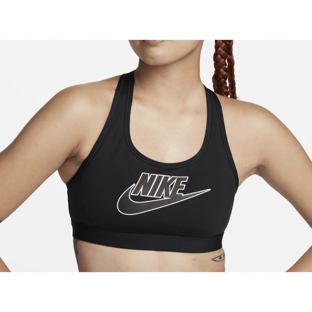 NIKE(ナイキ)の新品ナイキ（NIKE）スウッシュ MED スポーツブラ フューチュラ  X L スポーツ/アウトドアのトレーニング/エクササイズ(ヨガ)の商品写真