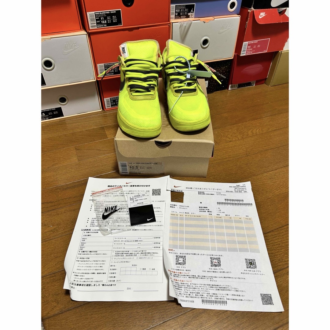 NIKE(ナイキ)のOff-White × Nike Air Force 1 Low "Volt" メンズの靴/シューズ(スニーカー)の商品写真