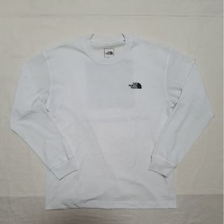 ザノースフェイス(THE NORTH FACE)のノースフェイス ロングスリーブスクエアロゴティー S 白 ロンT 長袖Tシャツ(Tシャツ/カットソー(七分/長袖))